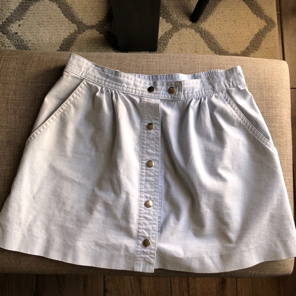 Light Blue Mini Skirt